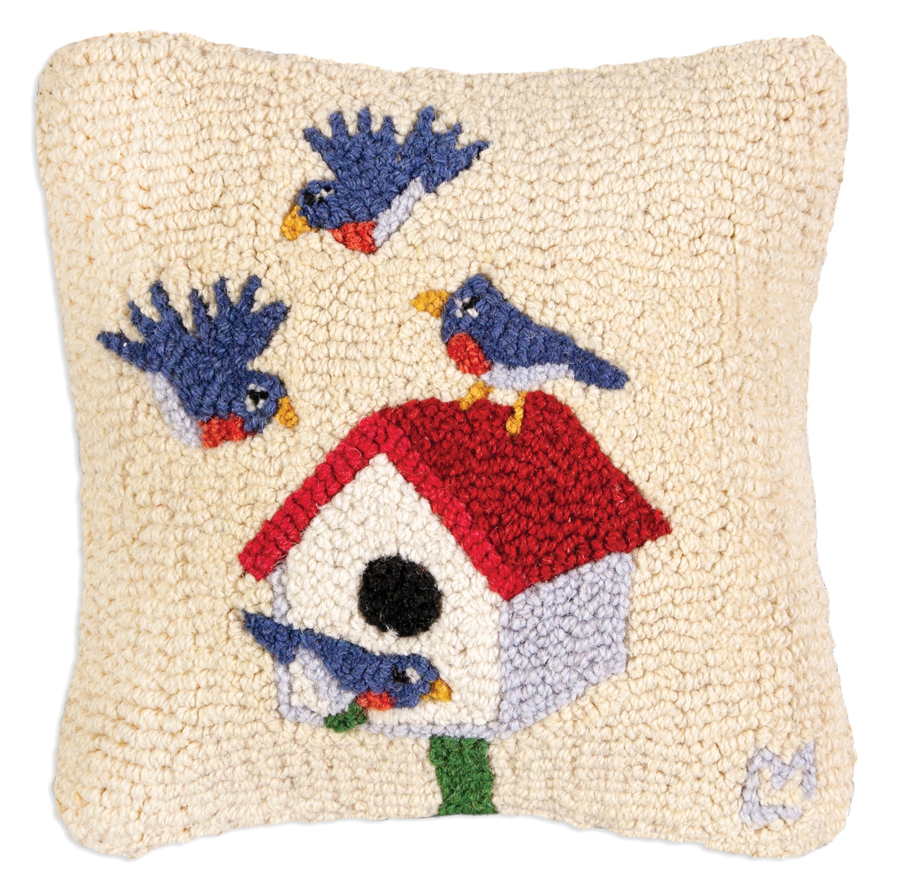 Picture of Birdhouse With Bluebirds